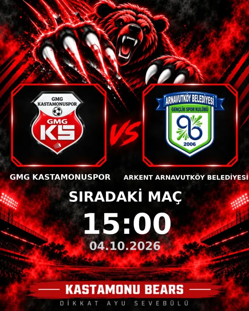 GMG KASTAMONUSPOR – ARKENT ARNAVUTKÖY BELEDİYESİ FUTBOL SK maçı ne zaman, saat kaçta?